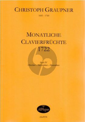 Monatliche Clavierfruchte 1722 Vol.4 October-November-Dezember