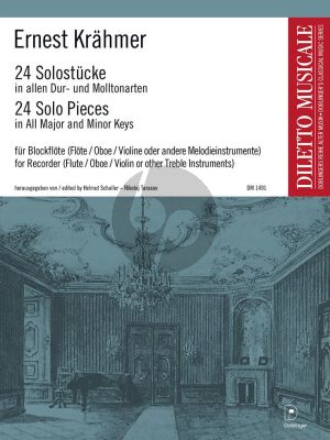 Krahmer 24 Solo-Stücke in allen Dur- und Molltonarten