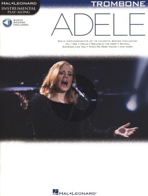 Adele Trombone Book with Audio Online (Hal Leonard Instrumental Play-Along)