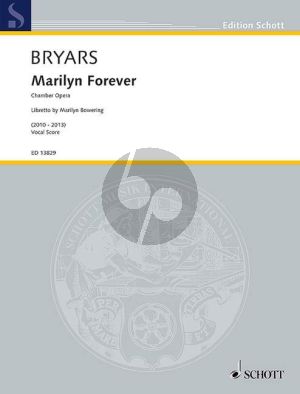 Bryars Marilyn Forever (Chamber opera) Vocal Score