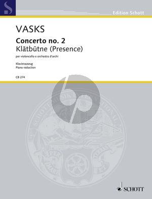 Vasks Concerto No.2 Violoncello-String Orch. (piano red.)