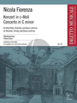 Fiorenza Konzert c-moll für Altblockflöte-Streicher-Basso cont.) KA