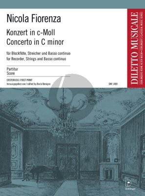 Fiorenza Konzert c-moll für Altblockflöte-Streicher-Basso cont.) Partitur