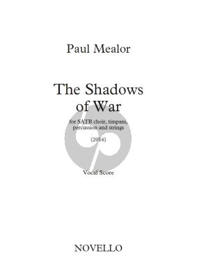 Mealor The Shadows of War SATB-Timpani-Percussion-Strings) Vocal Score