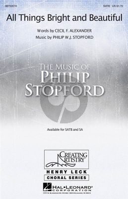 Stopford All Things Bright And Beautiful (SATB-Organ[Piano])