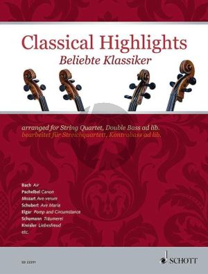 Classical Highlights for String Quartet