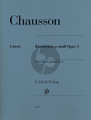 Chausson Trio g-minor Op.3 Violin-Violoncello-Piano