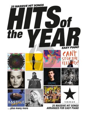 Hits Of The Year 2016 for Easy Piano