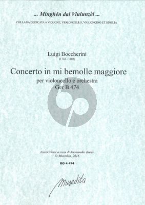 Boccherini Concerto E-flat major No.5 G.474 Violoncello-Orch. (piano red.) (Bares)