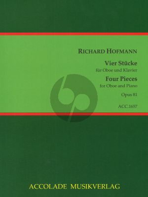 Hofmann 4 Stücke Op.81Oboe und Klavier (Bodo Koenigsbeck)
