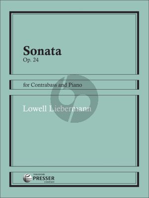 Liebermann Sonata Op.24 Double Bass-Piano