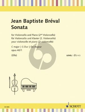 Brevak Sonata C-major Op.40 No.1 Violoncello[with 2nd Cello]-Piano