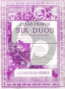 Franck 6 Duos No.6 Chanson du Vannier 2 Voix (SA) et Piano