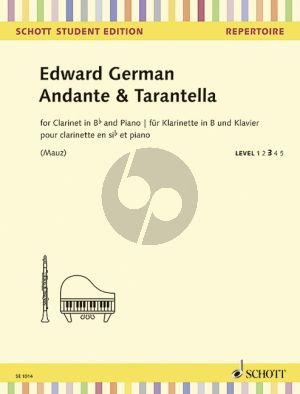 German Andante & Tarantella Clarinet[Bb] and Piano (edited by Rudolf Mauz)