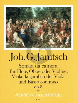 Janitsch Sonata da Camera D-Dur Op. 8 Flöte-Oboe[Violine]-Viola da gamba[Viola]-Bc (Part./Stimmen