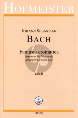 Bach Fantasia Cromatica BWV 903 Viola solo (transcr. Atar Arad)