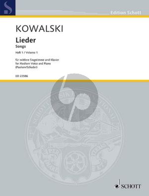 Kowalski Lieder Vol.1 Mittel Stimme-Klavier (ed. Melinda Paulsen und Luitgard Schader)