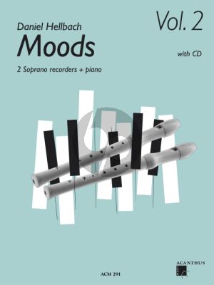 Hellbach Moods Vol.2 2 Soprano Recorders-Piano (BK-CD)