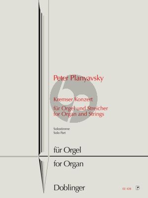 Planyavsky Kremser Konzert Orgel Solostimme