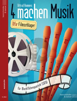 Hommes 4 machen Musik (Ufa-Filmschlager) Blockflötenquartett (SATB) (Part./Stimmen)