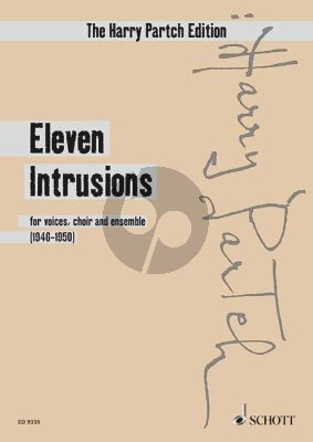 Partch Eleven Intrusions for voices, choir and ensemble Score