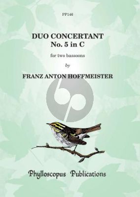 Hoffmeister Duo Concertant No.5 C-major 2 Bassoons (2 Scores) (edited by C.M.M. Nex and F.H. Nex)