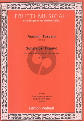 Anonimi Toscani : Sonate per Organo – Fonte Ricasoli Vol.3