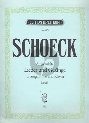 Schoeck Ausgewählte Lieder und Gesänge Vol.1 Tiefe Stimme-Klavier (dt./engl.)