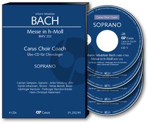Bach Messe h-moll BWV 232 Soli-Choir-Orch. Tenor Chorstimme 3 CD's (Carus Choir Coach)
