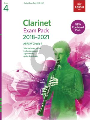 Clarinet Exam Pack 2018–2021 ABRSM Grade 4 Clarinet-Piano (Book with Audio online)