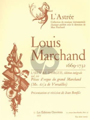 Marchand L'Oeuvre d'Orgue Vol.3 (edited Jean Bonfils)