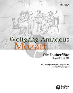 Mozart Die Zauberflöte Ouvertüre KV 620 2 Vi.-Va.-Vc. (Part./Stimmen) (arr. Christian Beyer)