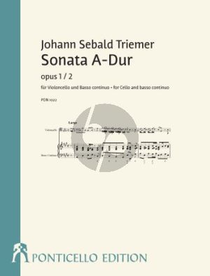 Triemer Sonata A-Dur Op. 1 No.2 Violoncello-Bc. (ed. Holger Best)