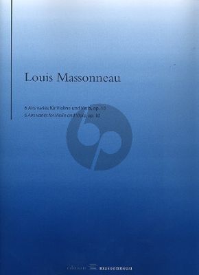 Massonneau 6 Airs variés Op.10 Violine und Viola (Part./Stimmen) (ed. Reinhard Wulfhorst)