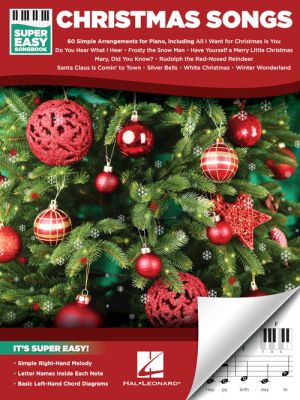 Christmas Songs – Super Easy Songbook for Piano
