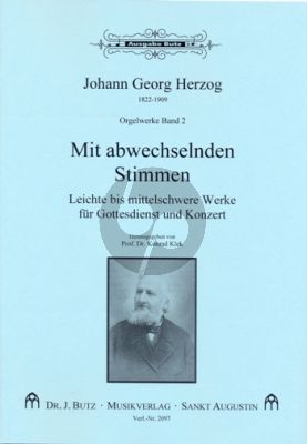 Herzog Orgelwerke Band 2 Mit abwechselnden Stimmen – 27 leichte bis mittelschwere Werke (Ped.) (ed. Konrad Klek)