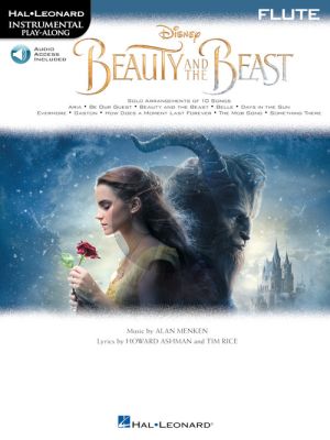 Menken Beauty and the Beast Instrumental Play-Along Flute (Book with Audio online)