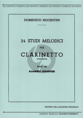 Nocentini 24 Studi Melodici per Clarinetto
