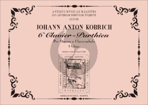 Kobrich 6 Clavier - Parthien Vol.1 Organ(Harpsichord) (edited by Laura Cerutti)