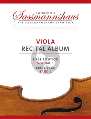 Viola Recital Album Vol.1 9 Recital Pieces in First Position for Viola and Piano or Two Violas (Christoph Sassmannshaus - Melissa Lusk)