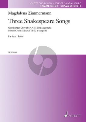 Three Shakespeare Songs SSAATTBB a cappella