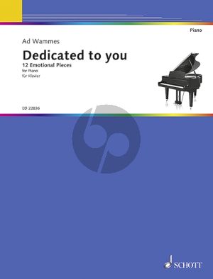 Wammes Dedicated to you (12 Emotional Pieces) Piano solo