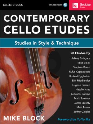 Block Contemporary Cello Etudes (Studies in Style & Technique) (Book with Audio online)