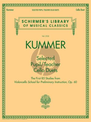 Kummer Selected Pupil/Teacher Cello Duets