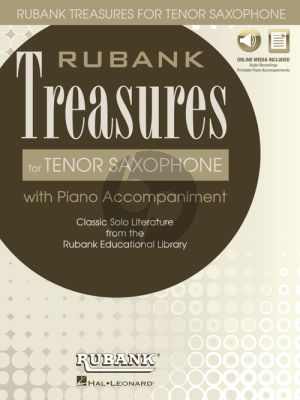 Rubank Treasures for Tenor Saxophone (Book with Audio online) (stream or download) (edited by Himmie Voxman)