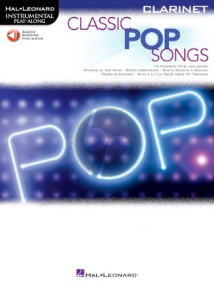 Classic Pop Songs for Clarinet (Book with Audio online)