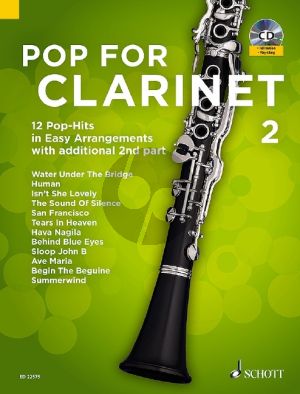 Pop for Clarinet 2 ( 12 Pop-Hits in easy arrangements with additional 2nd part) (Bk-Cd) (arr. Uwe Bye)