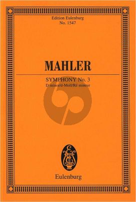 Mahler Symphony No.3 d-minor Study Score