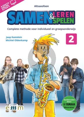 Kastelein-Oldenkamp Samen Leren & Samenspelen Vol.2 Altsaxofoon Boek-Audio-Online