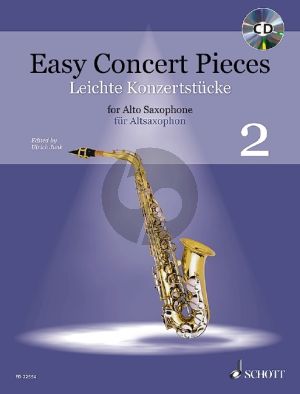 Easy Concert Pieces Vol.2 (23 Pieces from 6 Centuries) Alto Saxophone-Piano (Bk-Cd) (edited by Ulrich Junk)